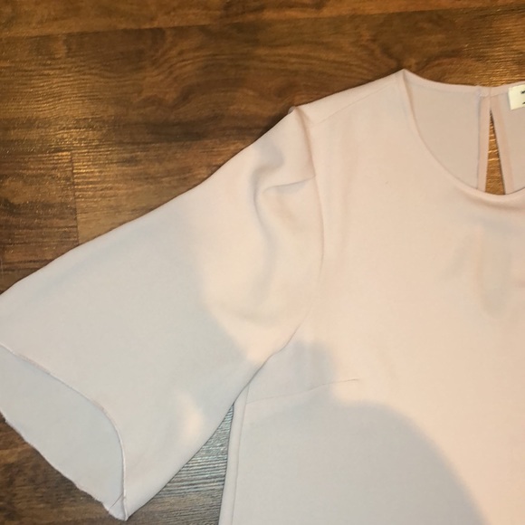 Wilfred bell-sleeve cropped blouse in pale lilac, extra small - Picture 7 of 7